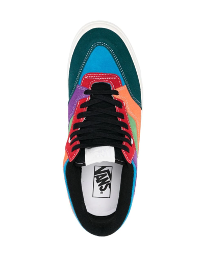 Vans Sk8-hi Panelled Sneakers In Blue