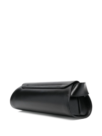 Shop Jil Sander Small Cannolo Shoulder Bag In Black