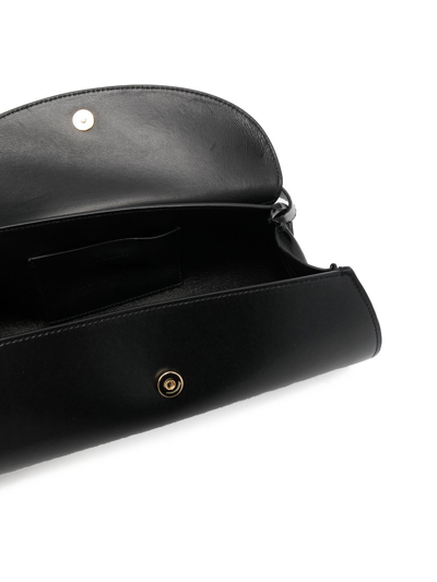 Shop Jil Sander Small Cannolo Shoulder Bag In Black