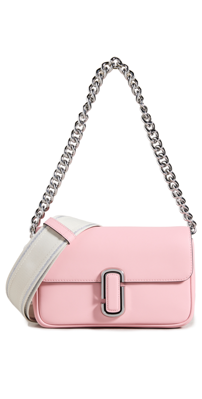 Shop Marc Jacobs The J Marc Shoulder Bag In Quartz Pink