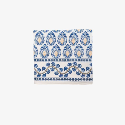 Shop Maison Margaux White Bali Blue Printed Tablecloth