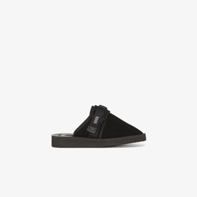 Suicoke Zavo-vpo Touch-strap Sandals In Black