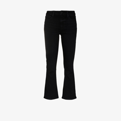 Shop Paige Colette Cropped Jeans - Women's - Modal/polyester/spandex/elastane/cotton In Black