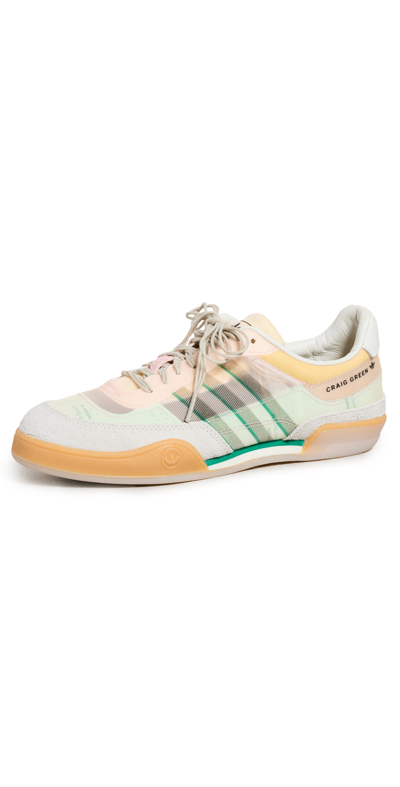 Shop Adidas Originals X Craig Green Squash Polta Akh Sneakers In Cream White/sesame/green