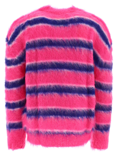 Shop Marni "fuzzy Wuzzy Brushed" Sweater In Fuchsia