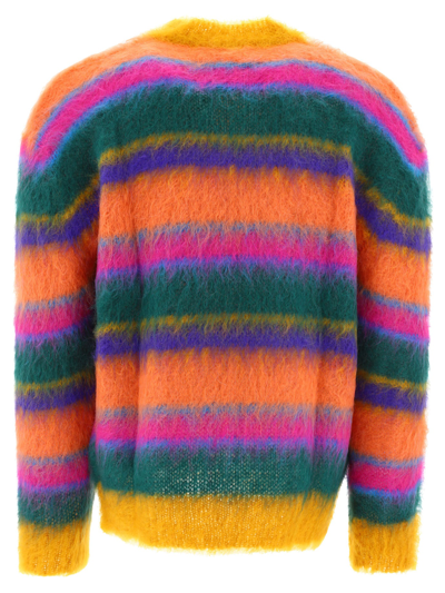 Shop Marni "fuzzy Wuzzy Brushed" Sweater In Green