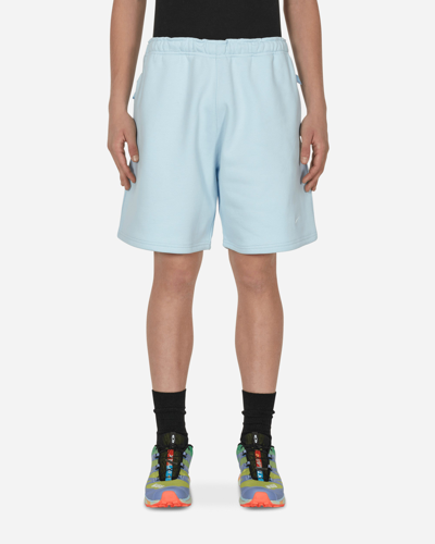 Shop Nike Special Project Solo Swoosh Fleece Shorts Blue In Multicolor