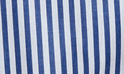Rag & Bone Mismatching Pocket Striped Cotton Shirt In Blustripe