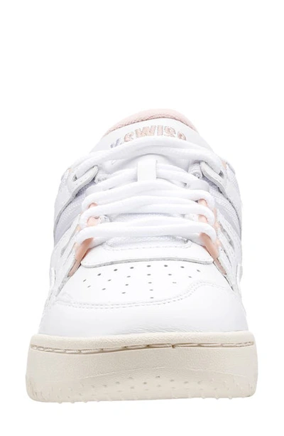 Shop K-swiss Match Rival Sneaker In White/ Peachykeen/ White