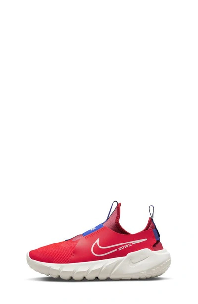 Shop Nike Kids' Flex Runner 2 Slip-on Running Shoe In Crimson/ Red/ Royal/ Sail