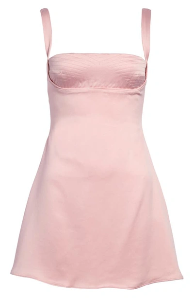 House Of Cb Quartz A-line Minidress In Pink