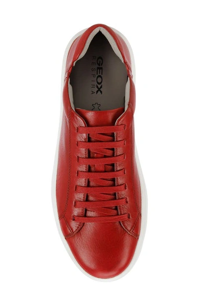 Shop Geox Velletri Sneaker In Dark Red