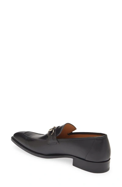 Shop Mezlan Bit Ornament Leather Loafer In Black