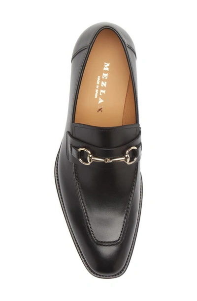 Mezlan Bit Ornament Leather Loafer In Black
