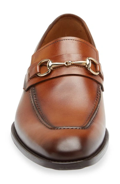 Shop Mezlan Bit Ornament Leather Loafer In Cognac