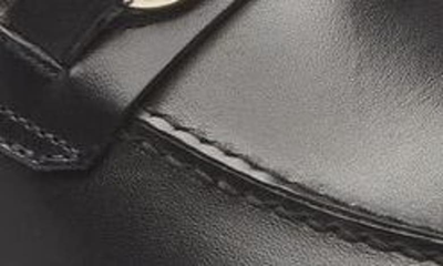 Shop Mezlan Bit Ornament Leather Loafer In Black