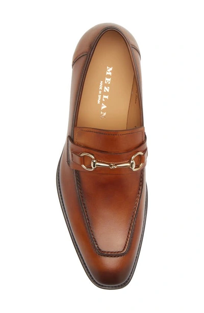 Mezlan Bit Ornament Leather Loafer In Cognac