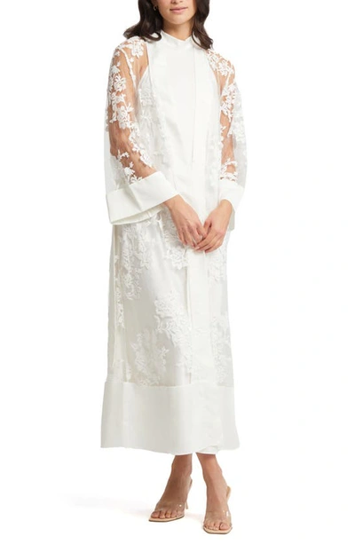 Rya Collection Charming Charmeuse Halter Nightgown In Ivory