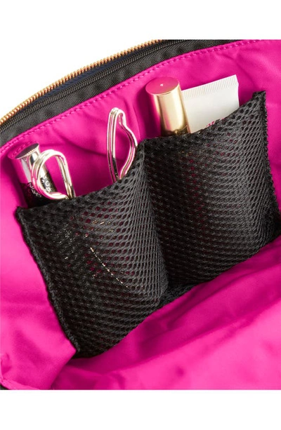 Kusshi Signature Makeup Bag In Classic Navy/ Pink