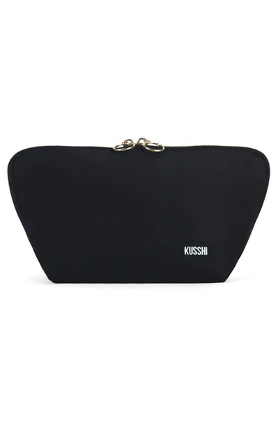 Shop Kusshi Signature Makeup Bag In Black/ Red