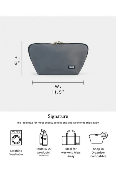 Kusshi Signature Makeup Bag In Black/ Pink
