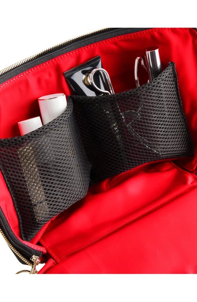 Kusshi Vacationer Makeup Bag In Black/ Red