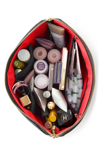 Kusshi Vacationer Makeup Bag In Black/ Red