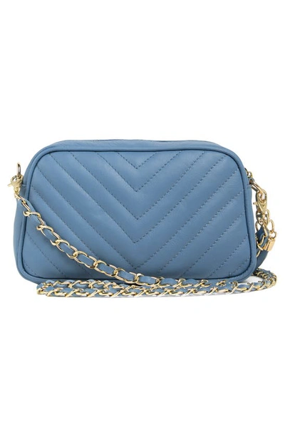 Shop Persaman New York Alice Quilted Crossbody Bag In Blue