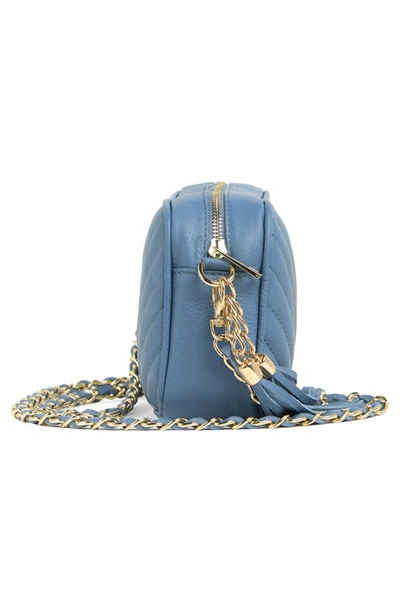Shop Persaman New York Alice Quilted Crossbody Bag In Blue
