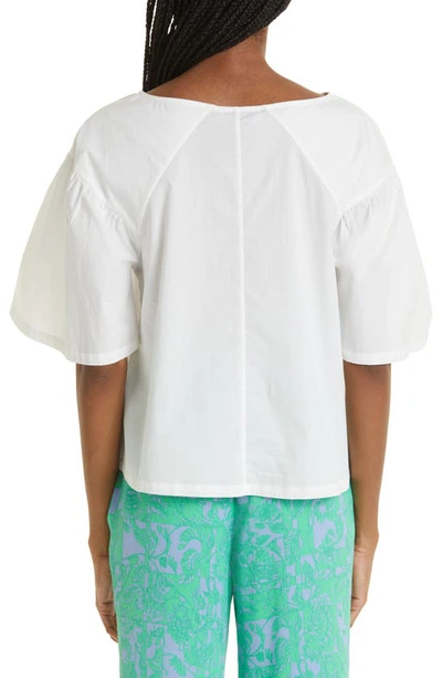 Shop Rodebjer Mimi Cotton Blouse In White