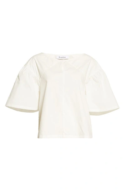 Shop Rodebjer Mimi Cotton Blouse In White