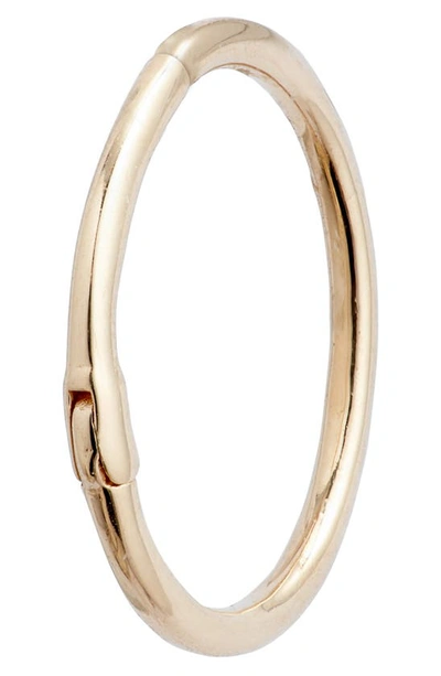 Shop Anzie Mel Soldera Single Hoop Earring In Yellow Gold