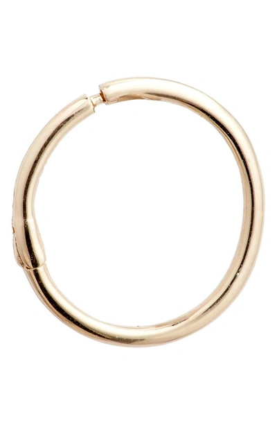 Shop Anzie Mel Soldera Single Hoop Earring In Yellow Gold