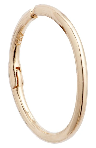 Shop Anzie Mel Soldera Single Hoop Earring In Yellow Gold