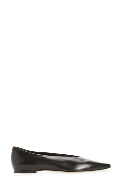 Shop Aeyde Rosa Pointed Toe Flat In Black