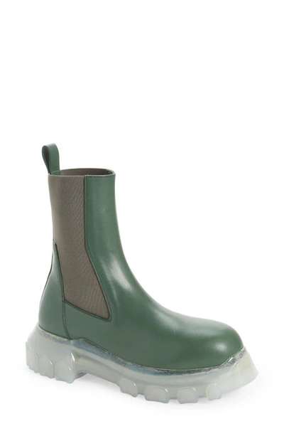 Rick Owens Beatle Bozo Tractor Chelsea Boot In Teal | ModeSens