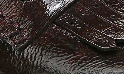 Naturalizer Darcy Fringe Leather Loafer In Cinnamon Patent Leather