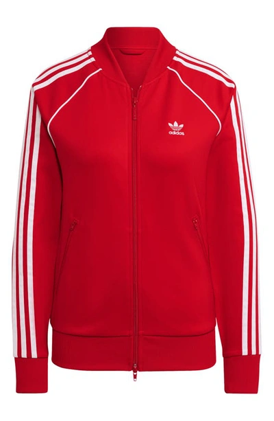 Adidas Originals Adidas Women's Originals Primeblue Sst Track Jacket (plus  Size) In Scarlet | ModeSens