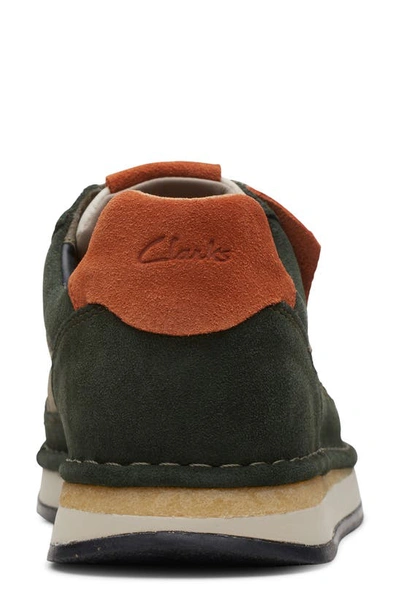 Shop Clarks Craftrun Tor Sneaker In Olive Combi