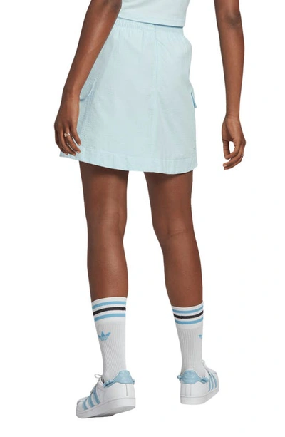 Shop Adidas Originals Adicolor Classics Poplin Tennis Skirt In Almost Blue