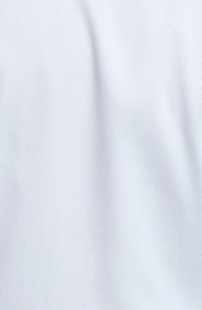 Shop Lorenzo Uomo Trim Fit Textured Microgrid Dress Shirt In Mint
