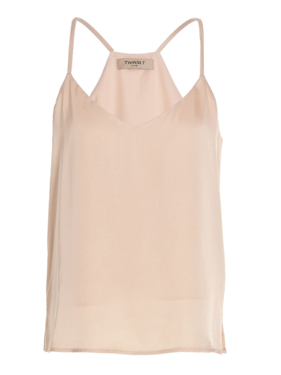 Shop Twinset Viscose Top In Pink