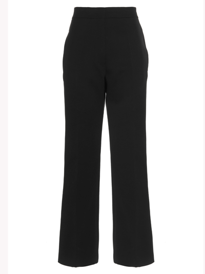 Shop Jil Sander Wool Trousers In Black