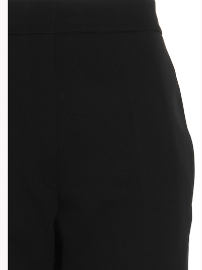 Shop Jil Sander Wool Trousers In Black