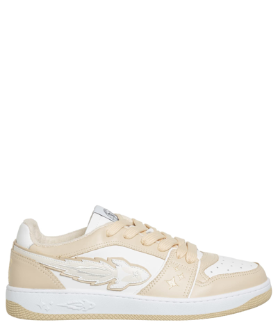 Shop Enterprise Japan Rocket Ej Leather Sneakers In Milk - White