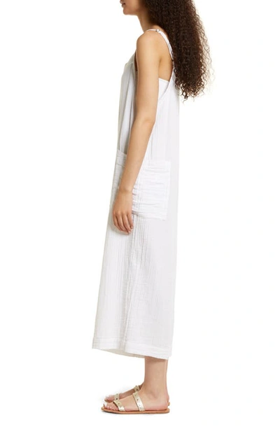 Shop Rip Curl Premium Surf Cotton Gauze Jumpsuit In White