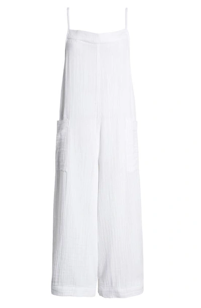 Rip Curl Premium Surf Cotton Gauze Jumpsuit In White