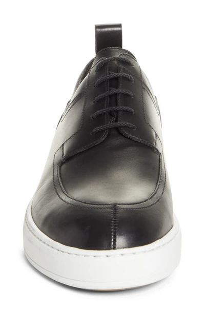 Shop Jm Weston On Time Hunt Leather Lace-up Sneaker In Black