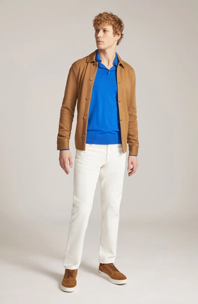 Shop Loro Piana Quarona Rigid Cotton Jeans In Powdery White