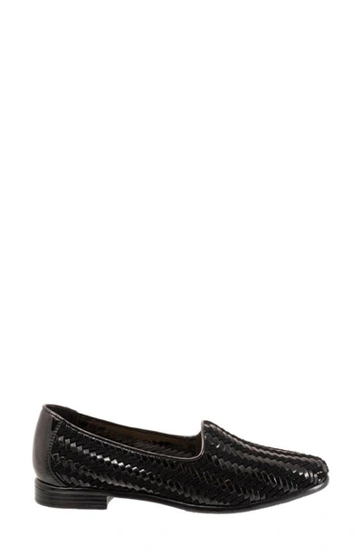 Shop Trotters Liz Iii Flat In Black/ Black Patent